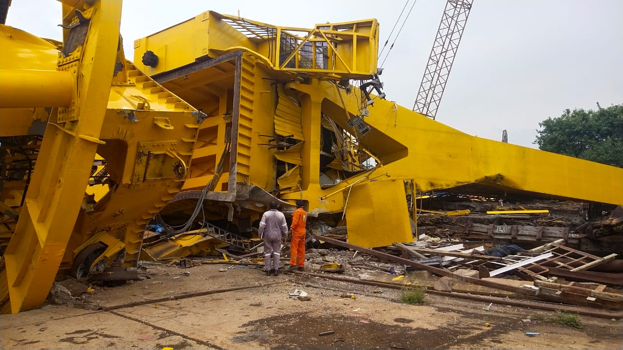 Accident at Visakhapatnam Hindustan shipyard