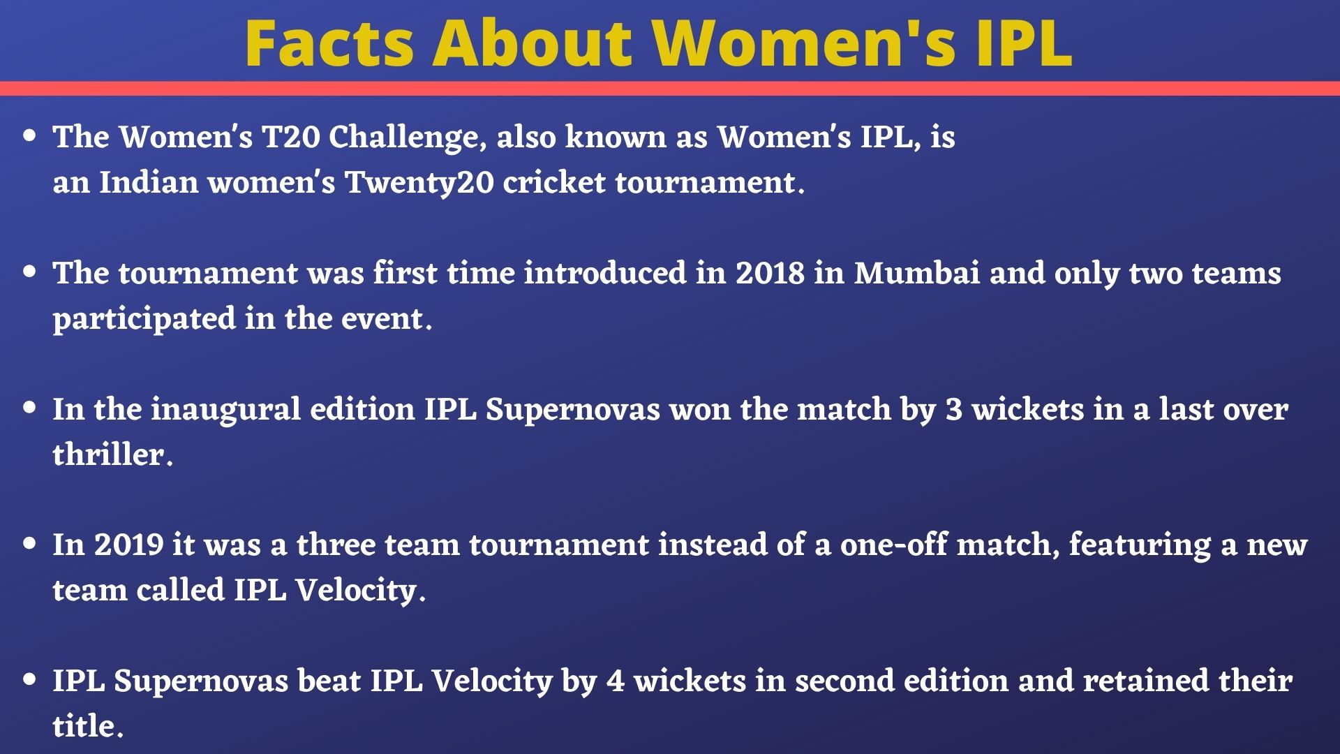 Women's IPL, IPL