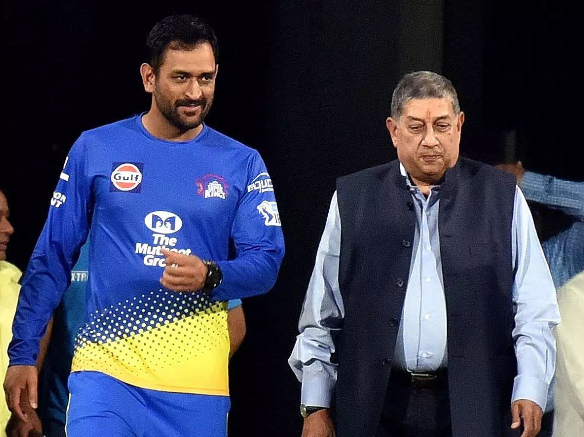 N Srinivasan recalls when MS Dhoni