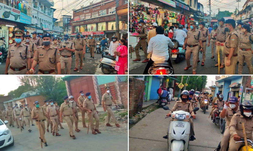 Uttarakhand Police, PAC conducts flag march in Doon