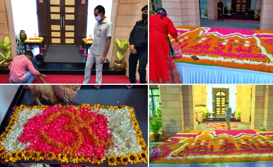 UP CM's residence being decorated ahead of the 'deepotsav'