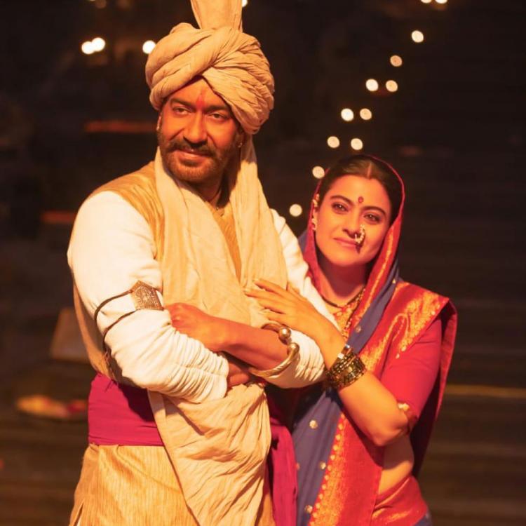 Kajol with Ajay Devgn in Tanhaji