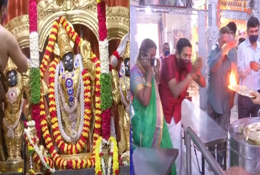 Special prayers at Bengaluru's Sri Rama Temple Rajajinagar