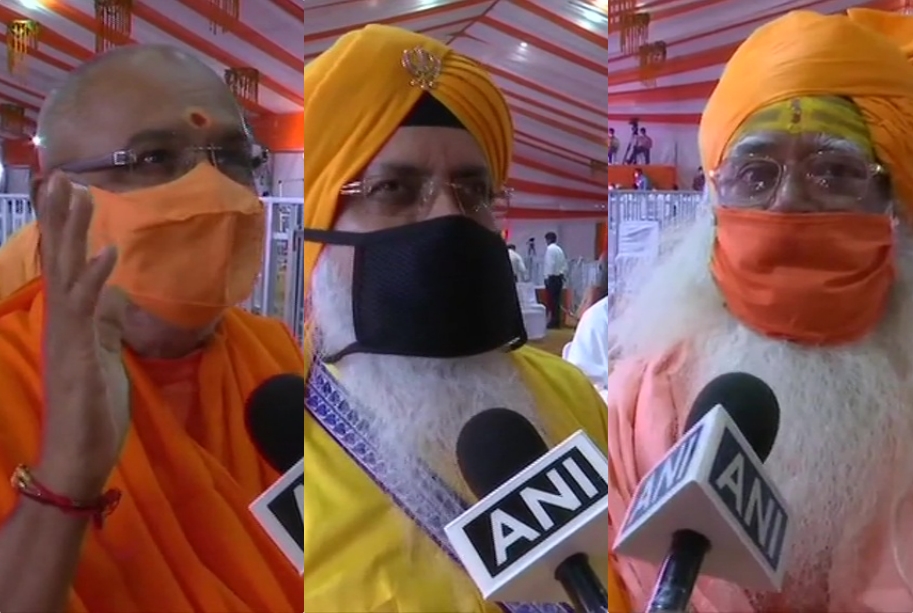 Senior religious leaders arrive in Ayodhya