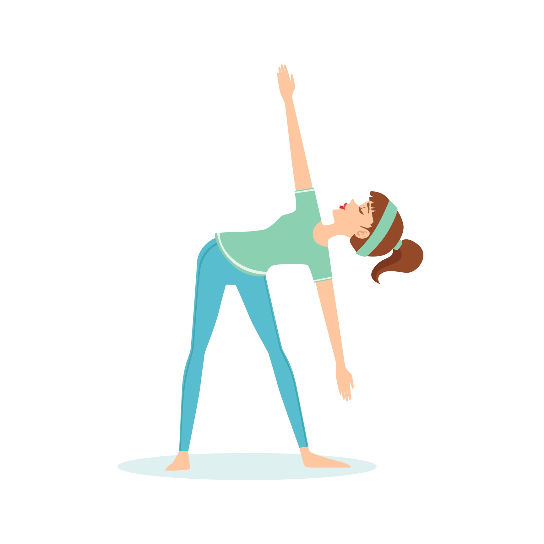 Extended Triangle Pose