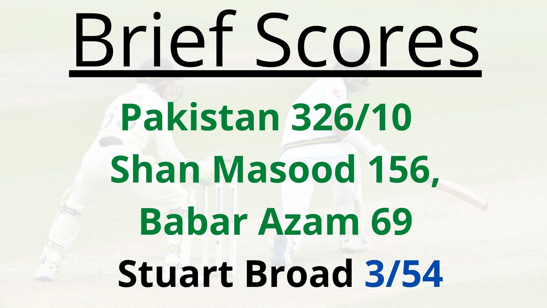 Eng vs Pak 1st Test, Day 2