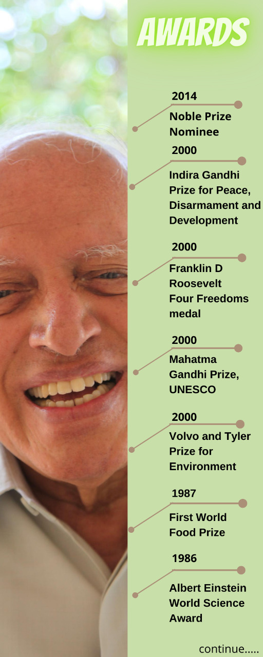 Mankombu Sambasivan Swaminathan,Father of Green Revolution