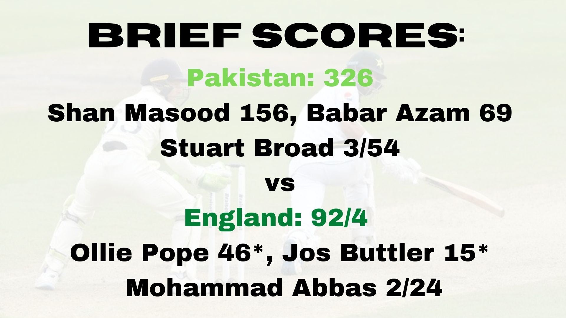 England vs Pakistan, 1st Test: Shan, Abbas put PAK on top against ENG