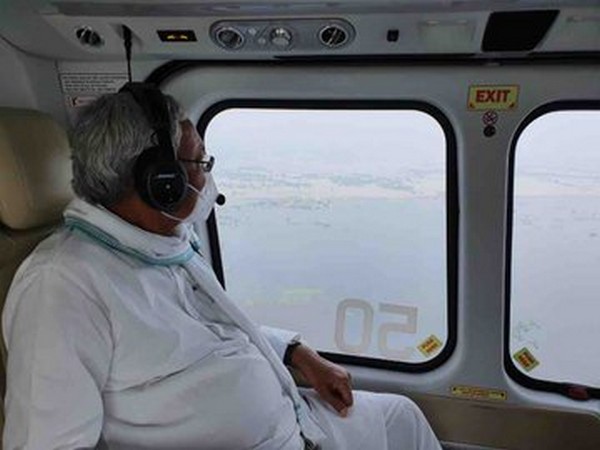 Nitish Kumar undertakes aerial survey of flood-affected areas