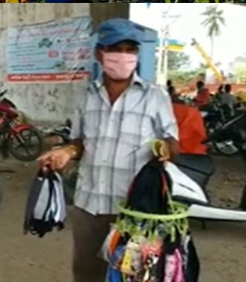 studednts selling masks and sanitizers in corona time