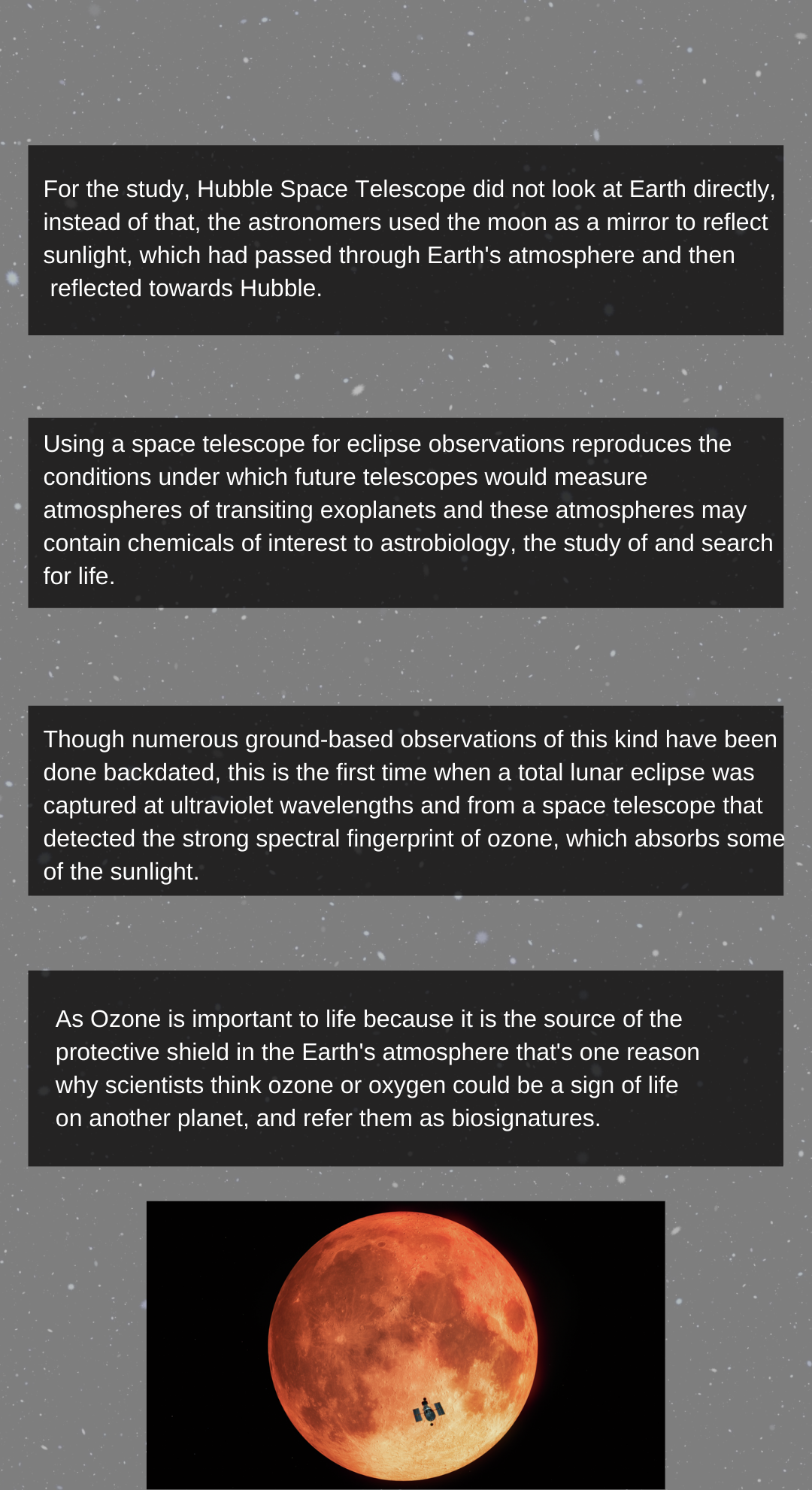 Earth for detecting signs of life on exoplanets,NASA's Hubble Space Telescop