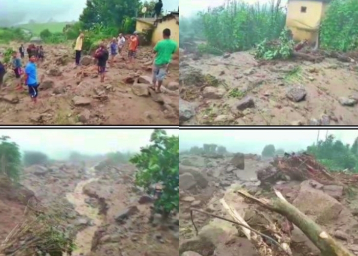 Cloudburst in Sirwadi village damage houses, roads