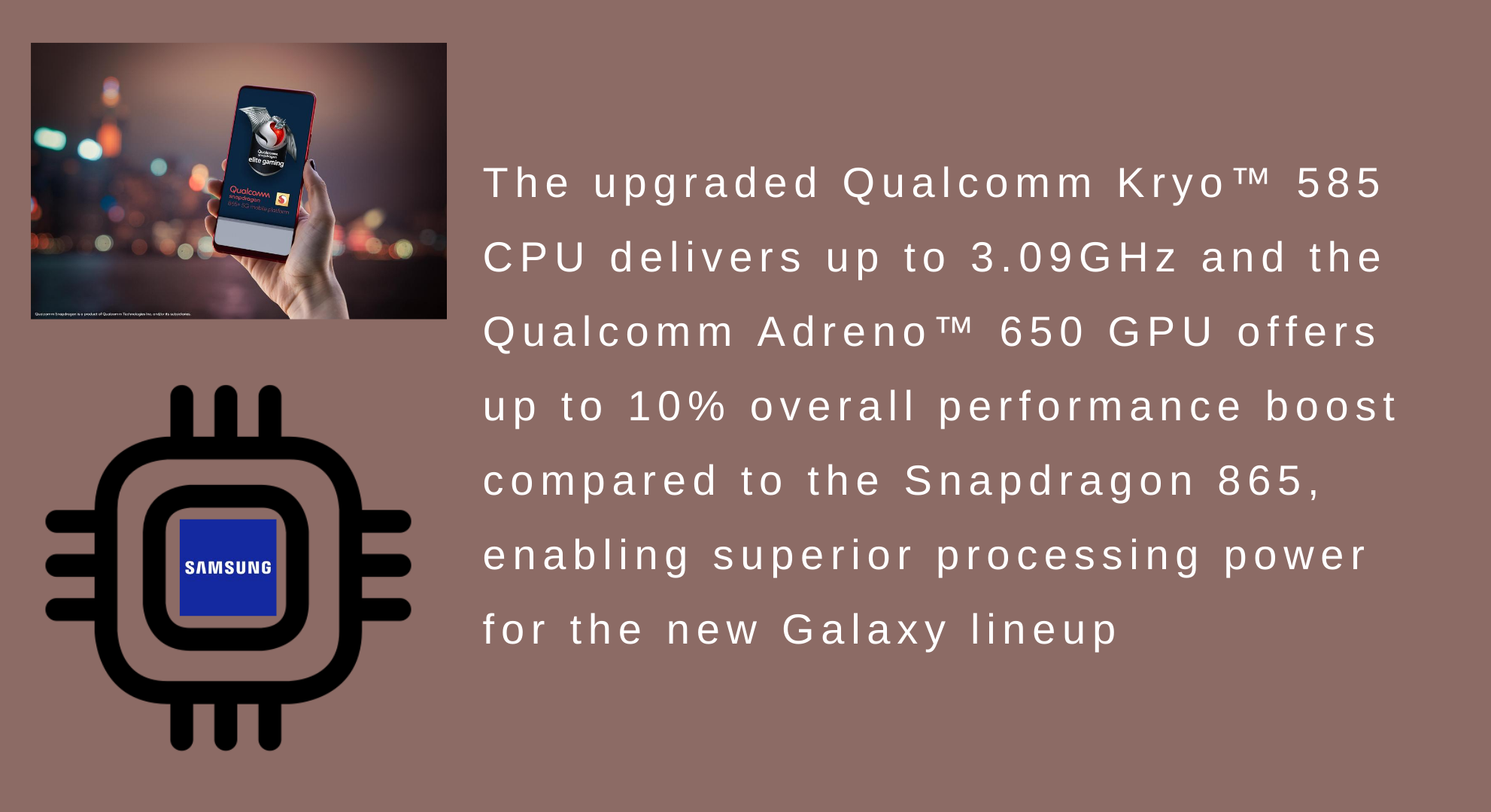 Qualcomm Snapdragon 865 Plus 5G.New Samsung flagship smartphone