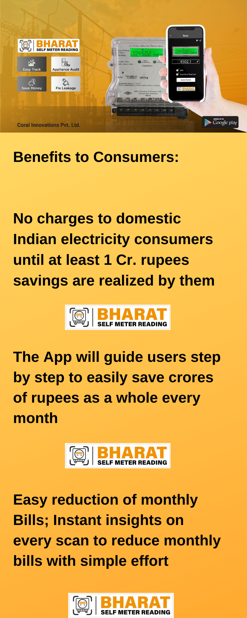 Made in India App, Bharat Self Meter Reading App, empower