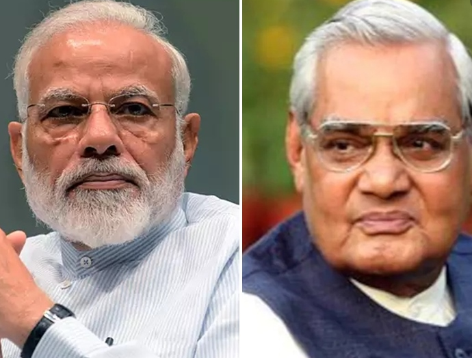 PM Narendra Modi and Atal Bihari Vajpayee