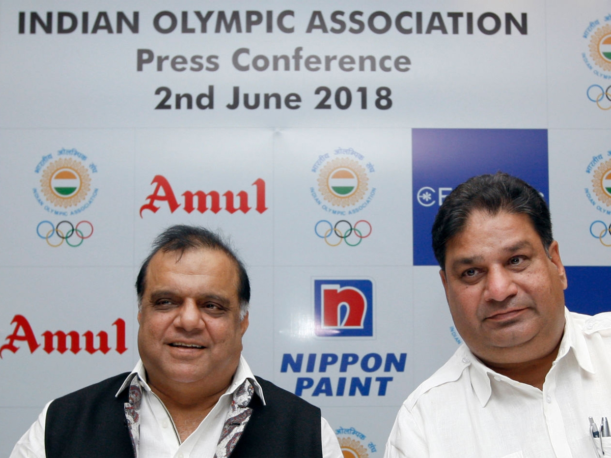 Narinder Batra and secretary general Rajeev Mehta