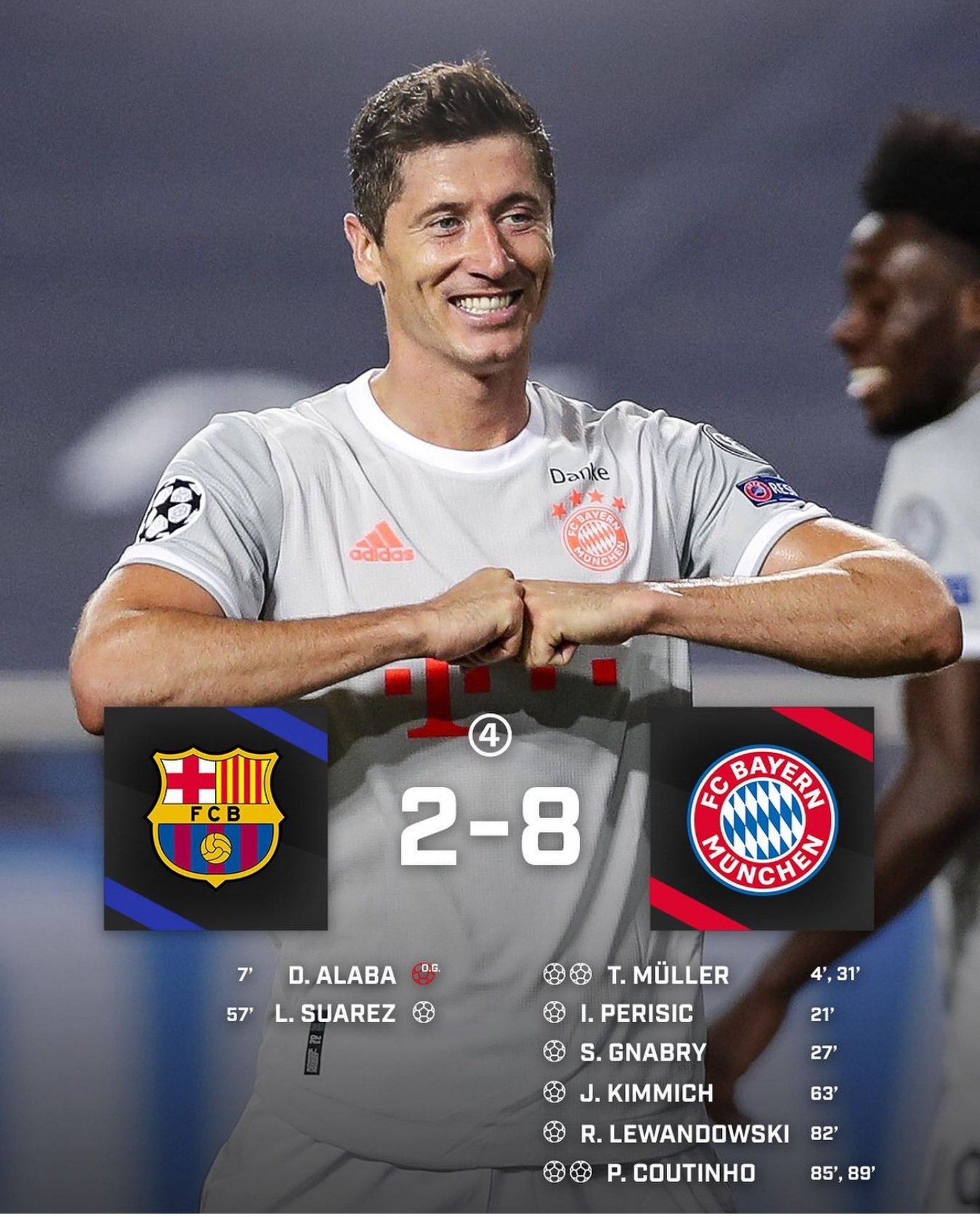 Munich smash EIGHT past Barca as Catalans are knocked out of Champions League in humiliating rout