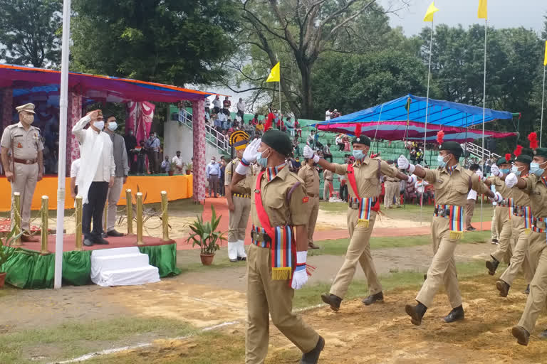 Independence day celebration held at district level in himachal