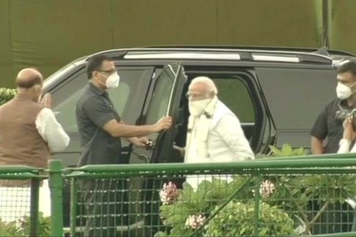 PM Modi arrives at 'Sadaiv Atal' to pay respect to Atal Bihari Vajpayee on death anniversary