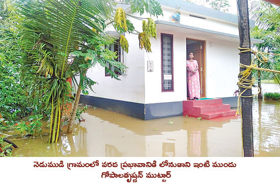 Eenadu houses protecting against floods in Kerala