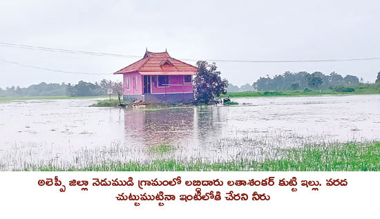 Eenadu houses protecting against floods in Kerala