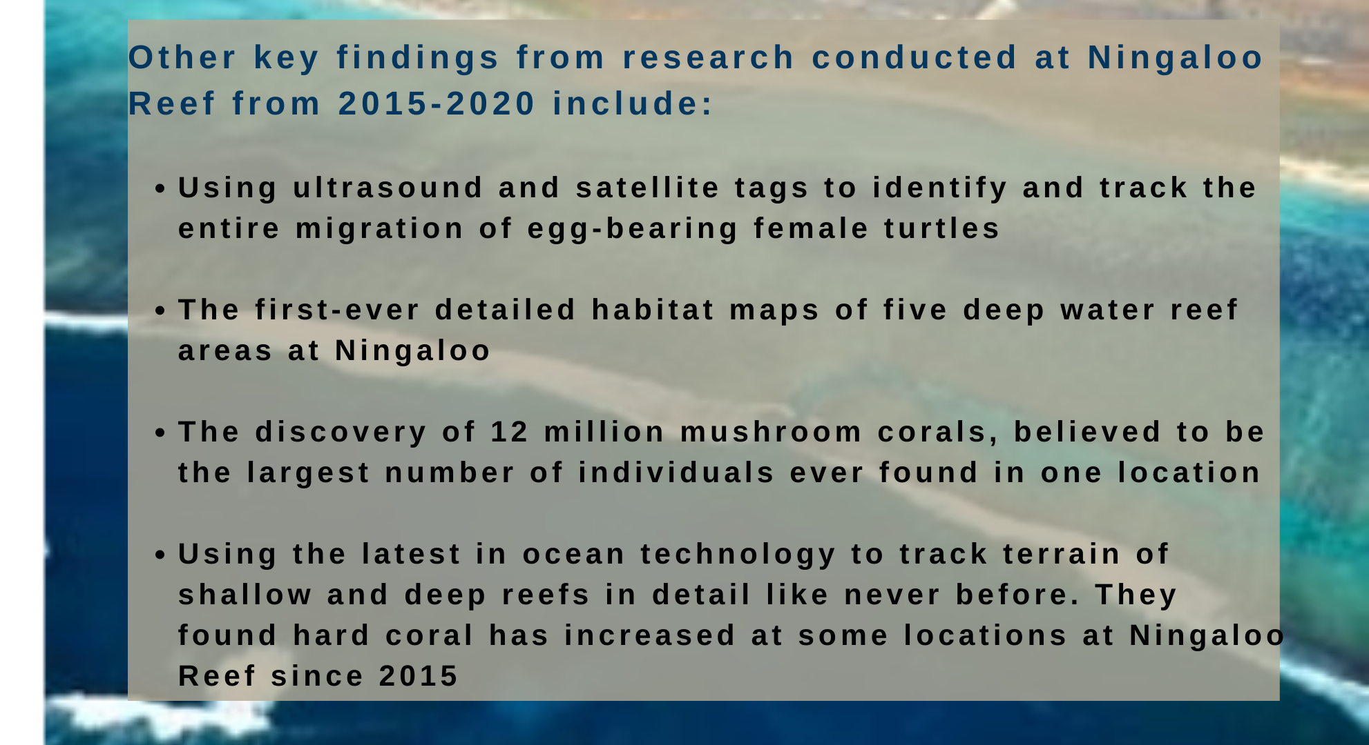 CSIRO Ningaloo Outlook overview ,Whale Shark research at Ningaloo reef