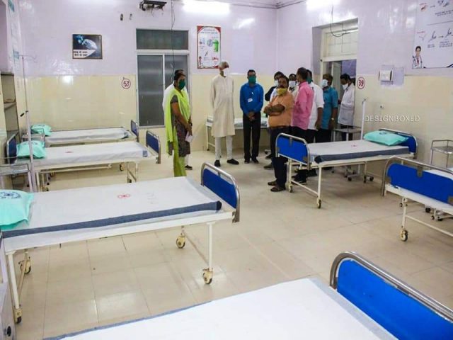 Arrangement of beds in covid care centers