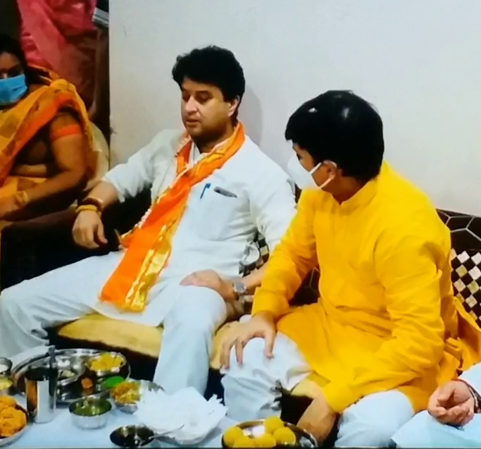 Jyotiraditya Scindia and Akash Vijayvargiya