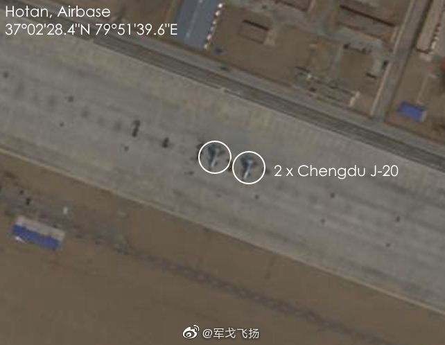 China deploys Stealth J-20 fighters in Hotan air base