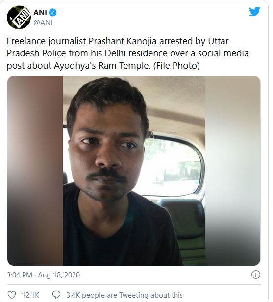 Freelance journalist Prashant Kanojia