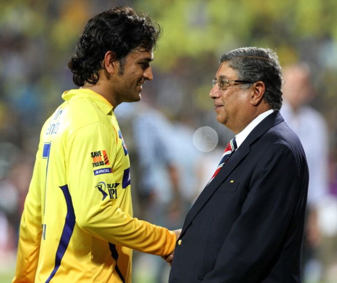 N Srinivasan, MS Dhoni, IPL