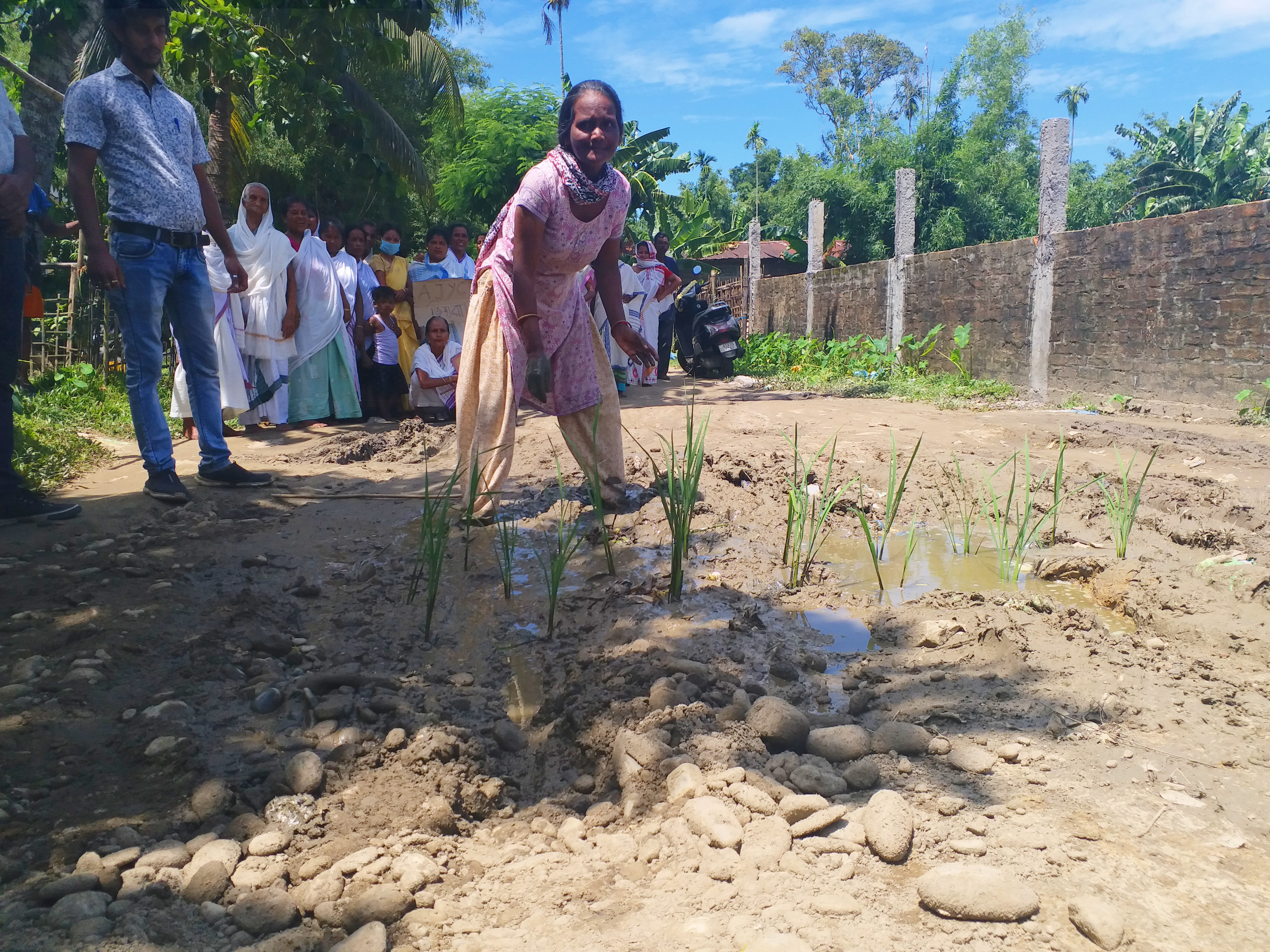 No Development in MLA Hitendranath goswami's Home Constituency