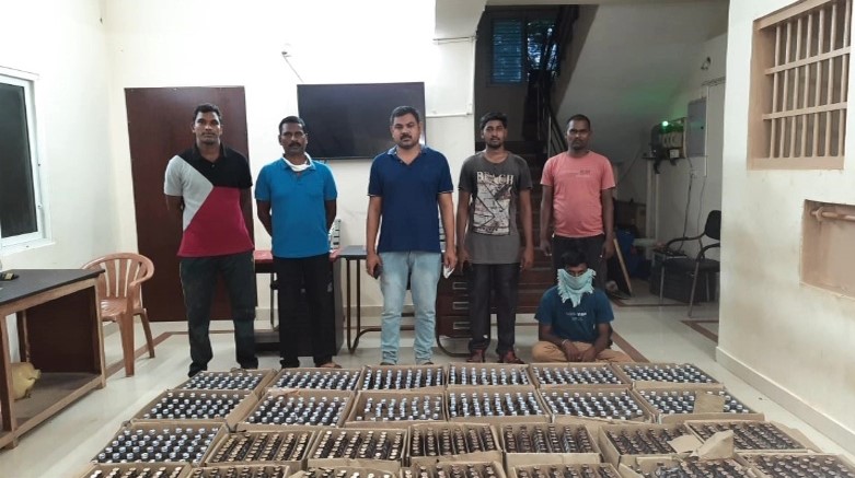 liquor transporting caught by seb officers in krishna, kadapa and nellore districts