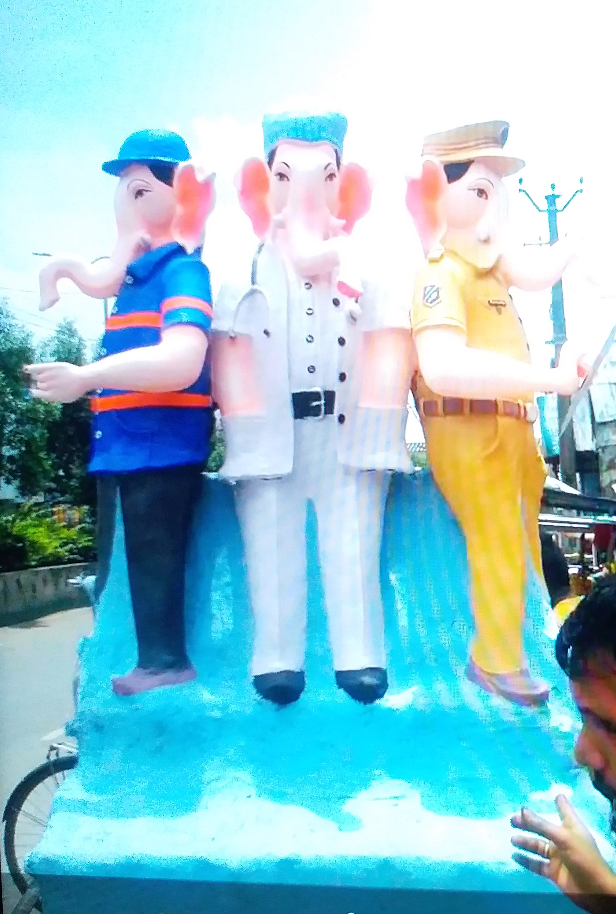 variety of ganesh idols prepared in vijayangaram, krishna and prakasam districts