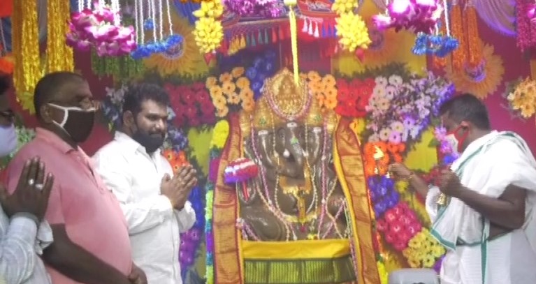 ganesh chaturthi pooja in guntur and visakha districts