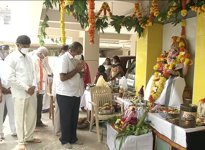 ganesh chaturthi pooja in guntur and visakha districts