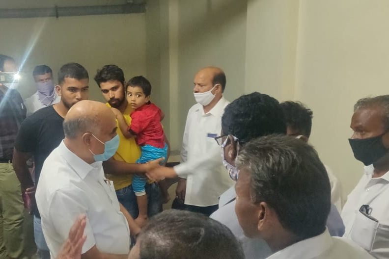 genco cmd visited srisailam incident victim families