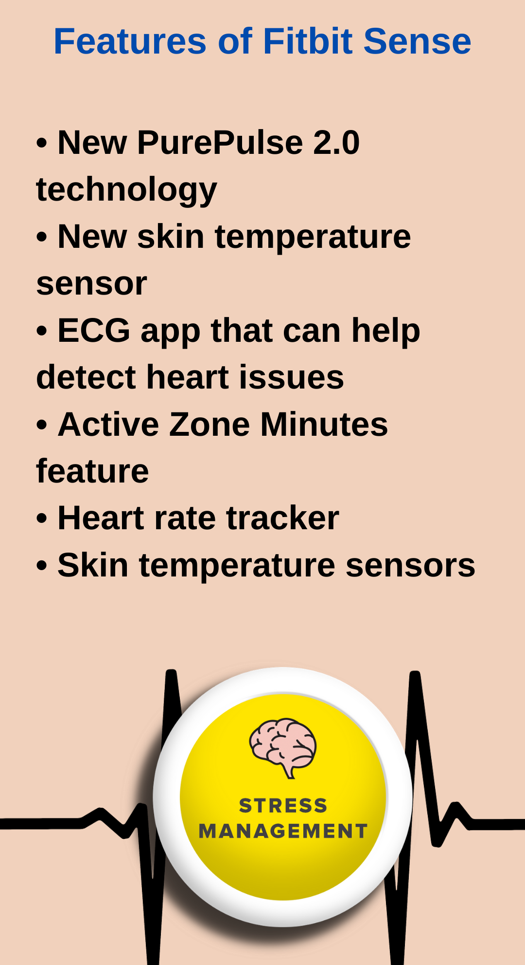 Fitbit Sense, Features of Fitbit Sense