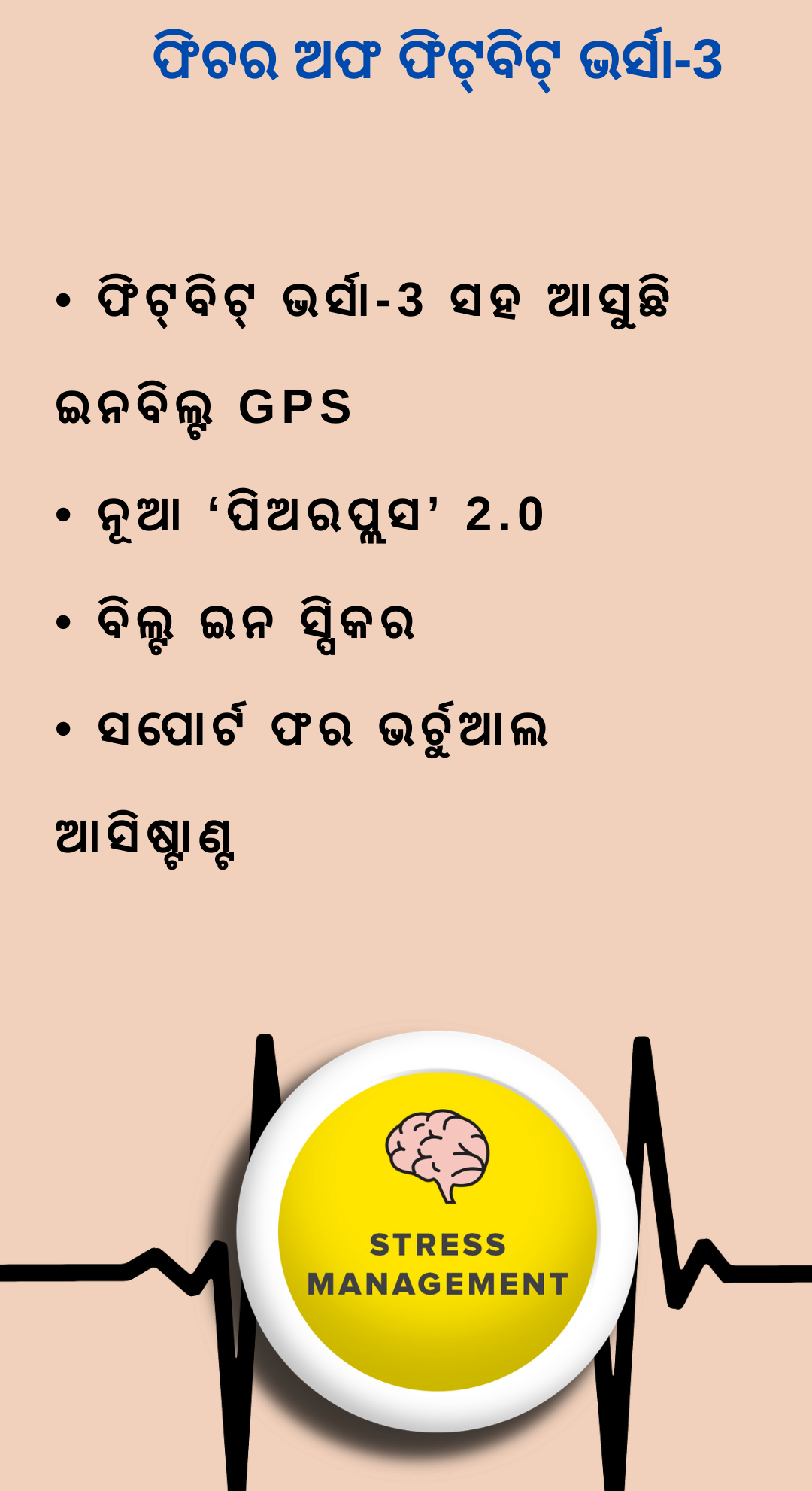 ଦୈନିକ ଅବସାଦ ଏବଂ ଅନେକ କିଛି ନିୟନ୍ତ୍ରଣ କରିବ ଫିଟ୍‌ବିଟ୍ ସ୍ମାର୍ଟ ୱାଚ୍‌