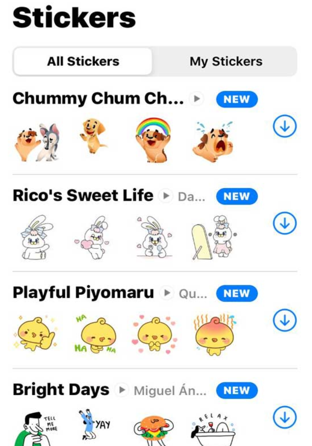 new stickers in Whatsapp