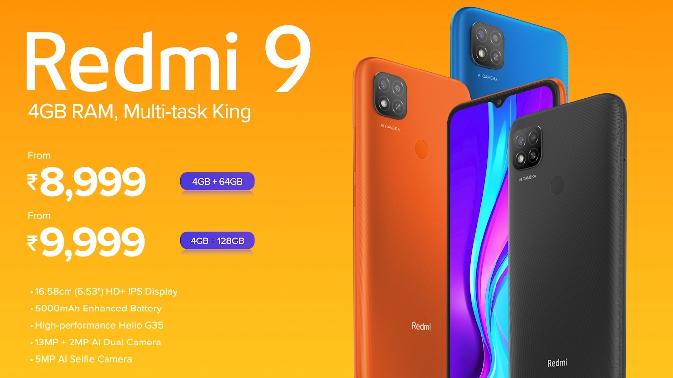 ଭାରତରେ ଲଞ୍ଚ ହେଲା xiaomiର Redmi 9 ସ୍ମାର୍ଟ ଫୋନ