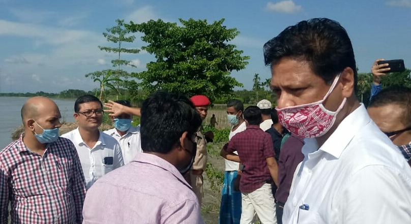 Central Team at Kaliabor to Observe Erosion at Barghuli Kaliabor