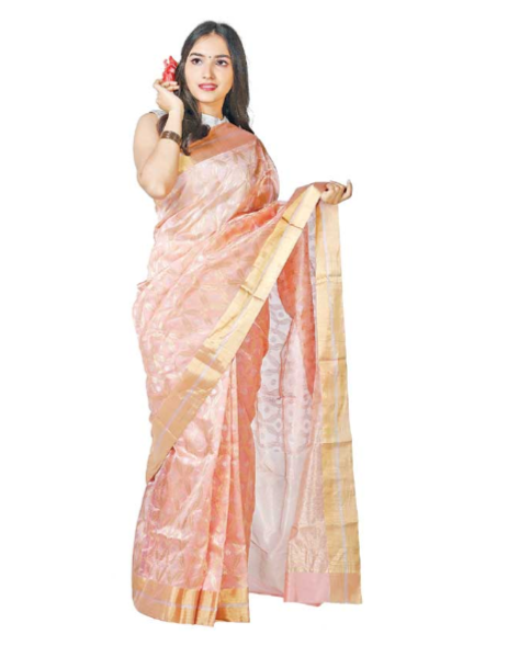 chanderi saree for beautiful ladies