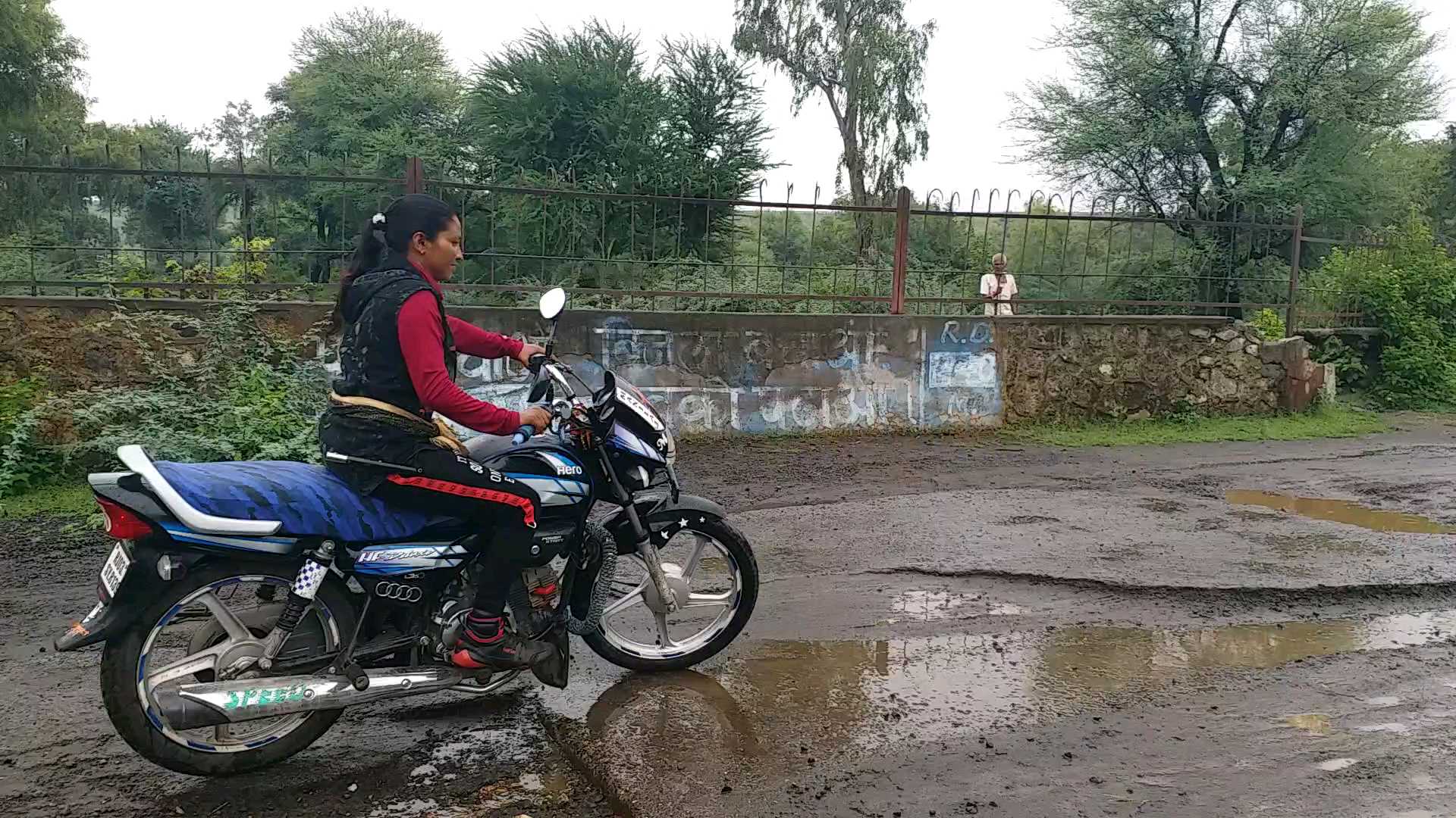 Reena specializes in performing stunts on bikes