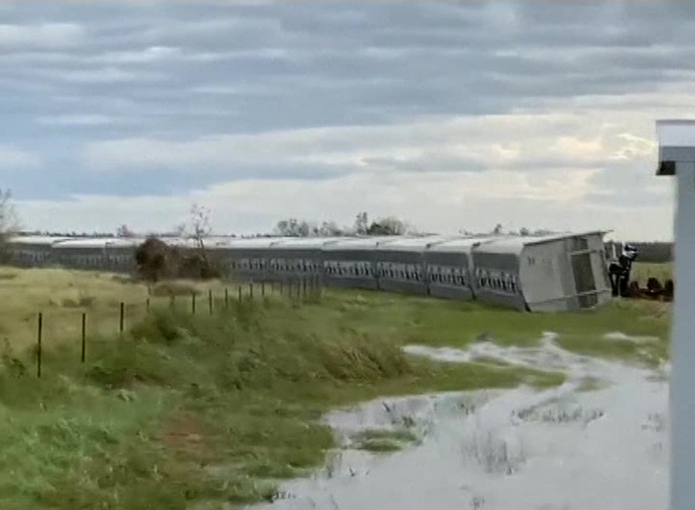 impact of powerful storm Laura