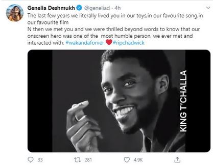 B-town celebs mourn death of Chadwick Boseman