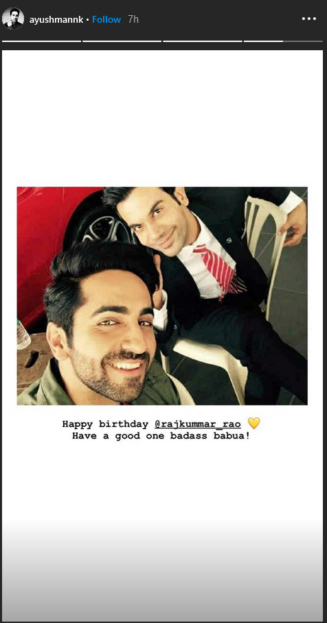 Patralekhaas birthday wish for Rajkummar Rao