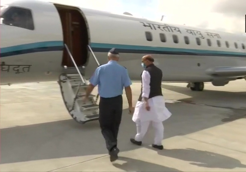 Defence minister Rajnath Singh leaves for Russia to attend SCO meet