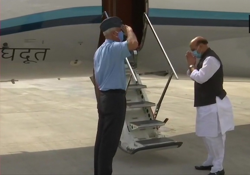 Defence minister Rajnath Singh leaves for Russia to attend SCO meet