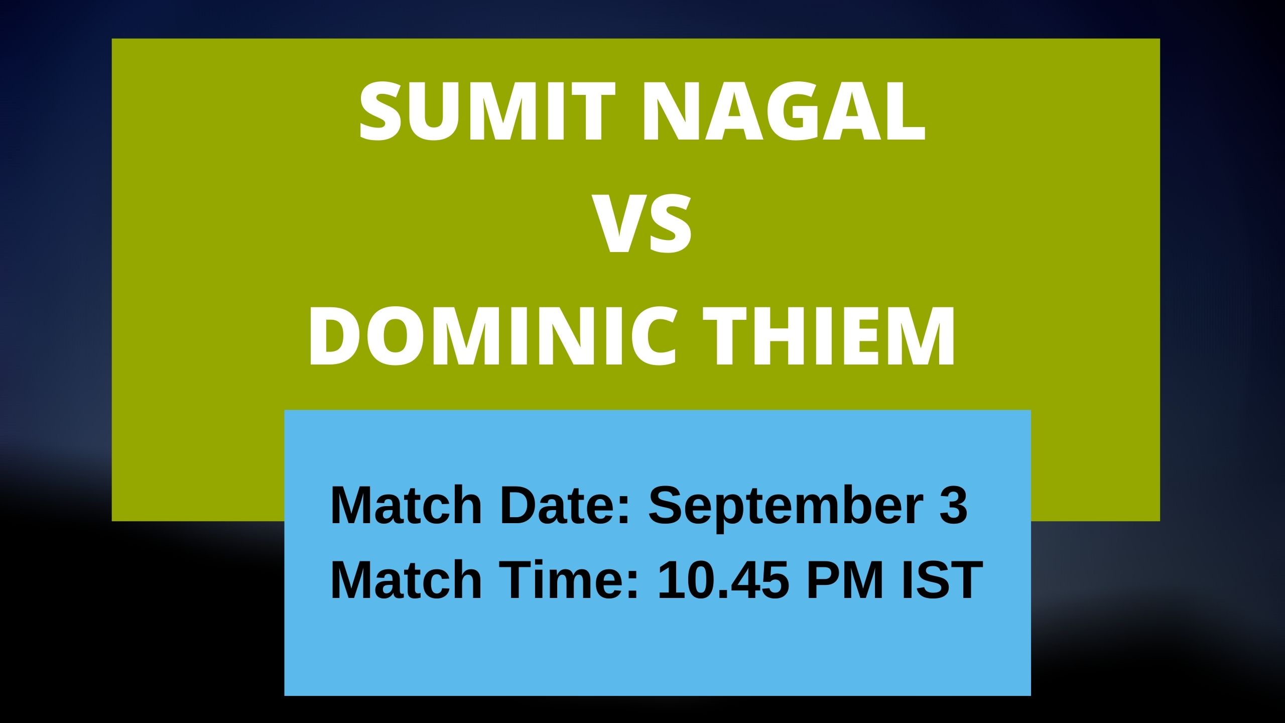 Sumit nagal vs Dominic thiem